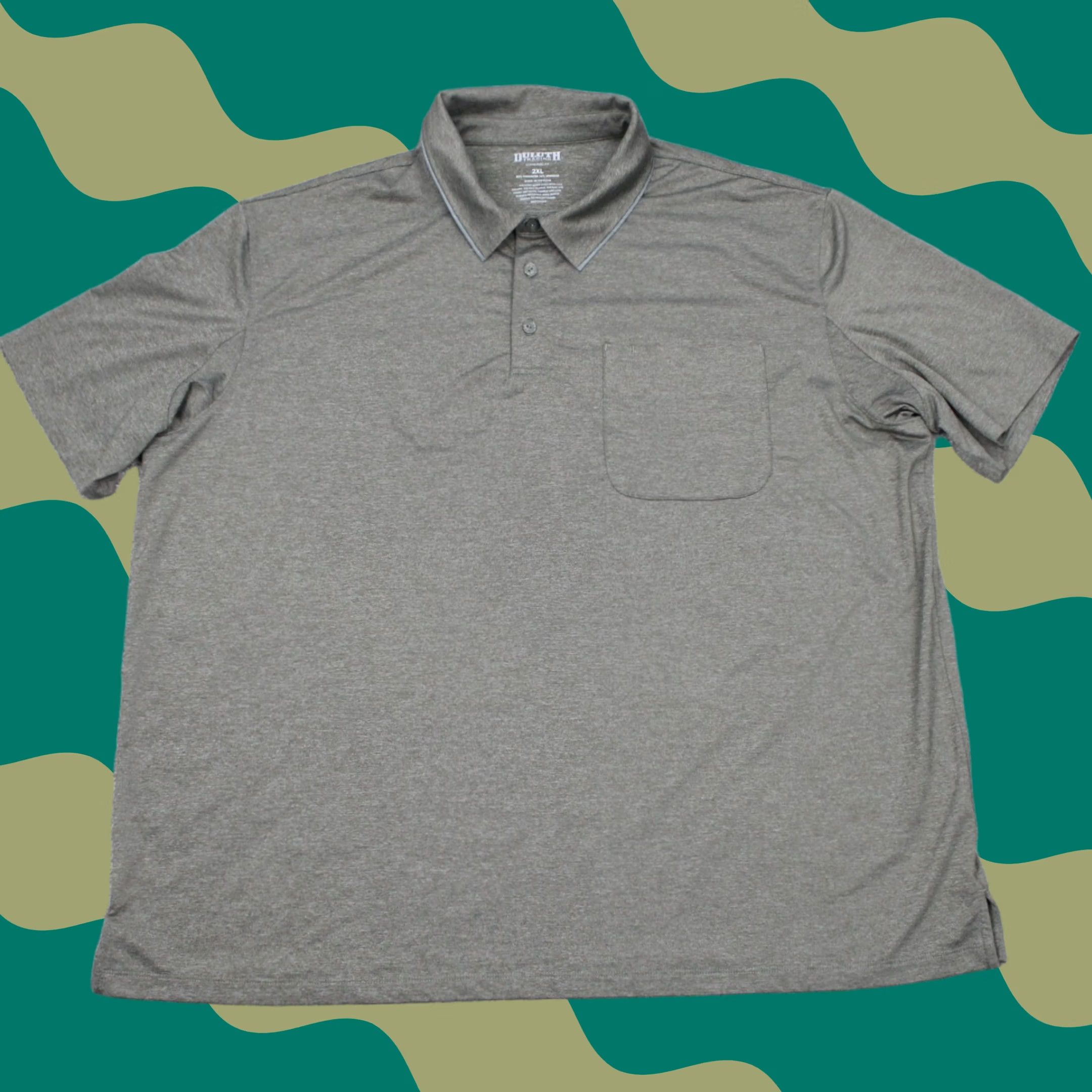 Vintage Duluth Polo Shirt Mens 2XL Green Pressure Cooker Regular Knit S/S Polo Shirt Gree n 2XL Duluth Trading Contemporary Outdoor Classic Men’s Polo Size US XXL / EU 58 / 5 - 1 Thumbnail