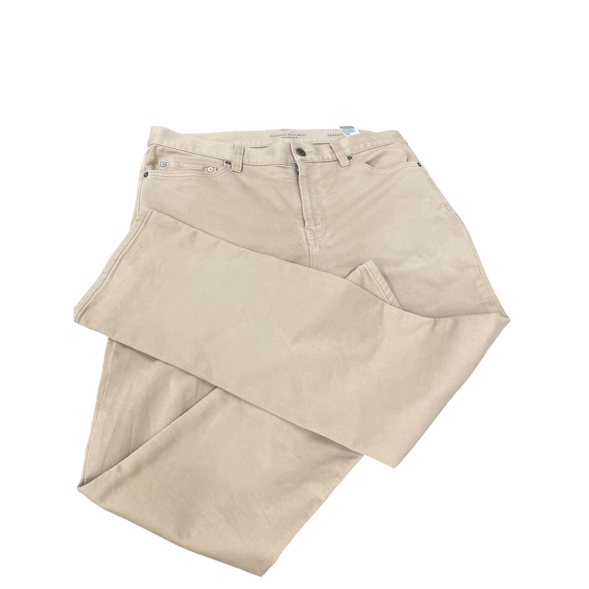 Banana Republic Banana Republic Mens Slim Fit Traveler Jeans Tan 36x32 SKU 8 Size US 36 / EU 52 - 16 Thumbnail