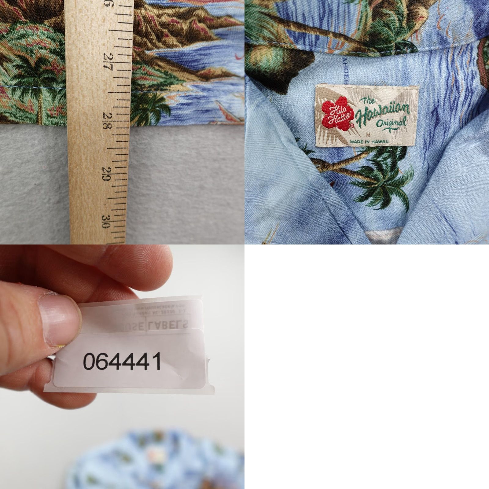 Hilo Hattie VINTAGE Hilo Hattie Hawaiian Aloha Camp Shirt Mens Medium Blue Rayon Button-Up Tropical Graphic Print Size US M / EU 48-50 / 2 - 8 Thumbnail