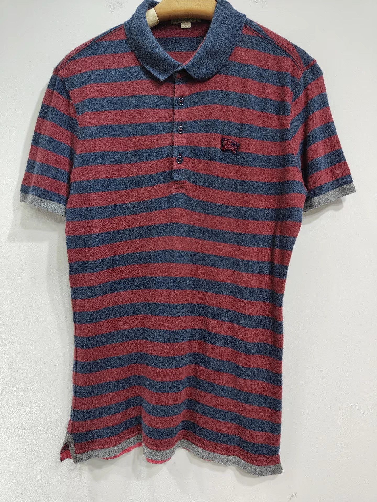 Burberry BURBERRY Men's Striped Short Sleeve Top K29 Size US S / EU 44-46 / 1 - 1 Thumbnail