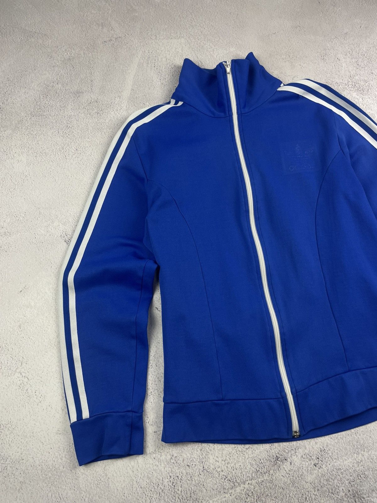Adidas Vintage Adidas 80s 90s Made in Hong Kong Blue Track Jacket Size US M / EU 48-50 / 2 - 4 Thumbnail