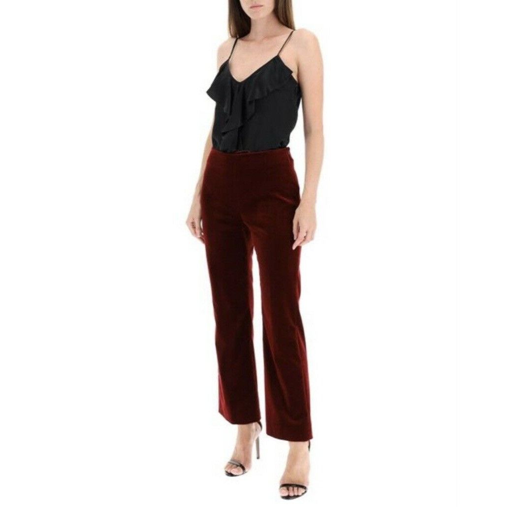 Max Mara $595 New Max Mara 6 Silk Satin Camisole Edile Tank Top Ruffl Size M / US 6-8 / IT 42-44 - 3 Thumbnail