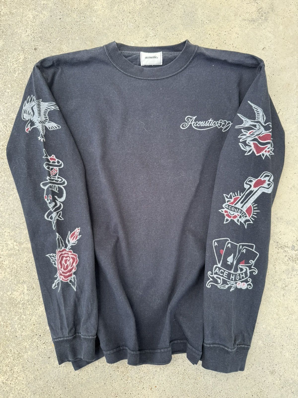 If Six Was Nine Sun Faded Japanese Archive Tattoo Grunge Art Tees Size US S / EU 44-46 / 1 - 3 Thumbnail