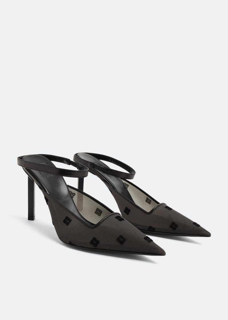 Givenchy o1w1db10525 Show Strap 95 Mules in Black Size US 7 / IT 37 - 4 Thumbnail