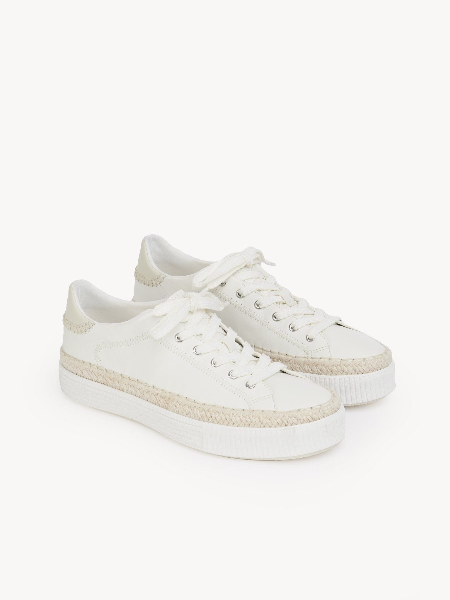 Chloe o1loc1c0325 CHC24 Thelma Sneakers in White Size US 9 / IT 39 - 3 Thumbnail