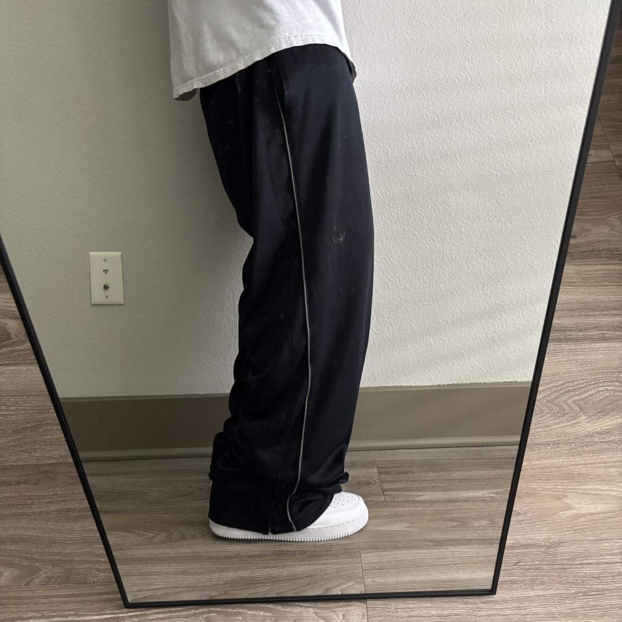 Vintage Crazy Vintage Y2K/2000s Baggy Navy Blue Striped Skater Track Pants! Fits L Size US 32 / EU 48 - 1 Thumbnail