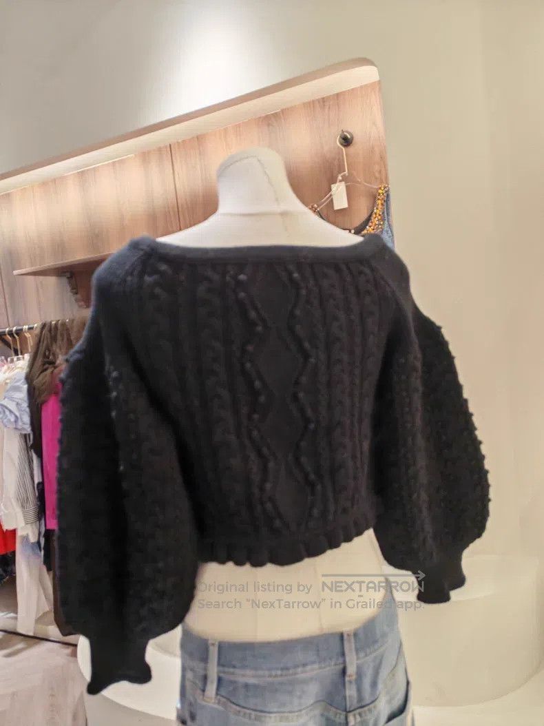 Valentino Valentino Cable knit puff sleeve sweater Size S / US 4 / IT 40 - 2 Thumbnail