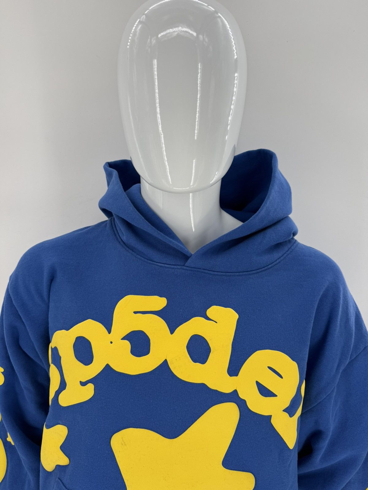 Sp5der SP5DER Beluga Hoodie TC Blue Pullover Mens Size L Size US L / EU 52-54 / 3 - 5 Thumbnail