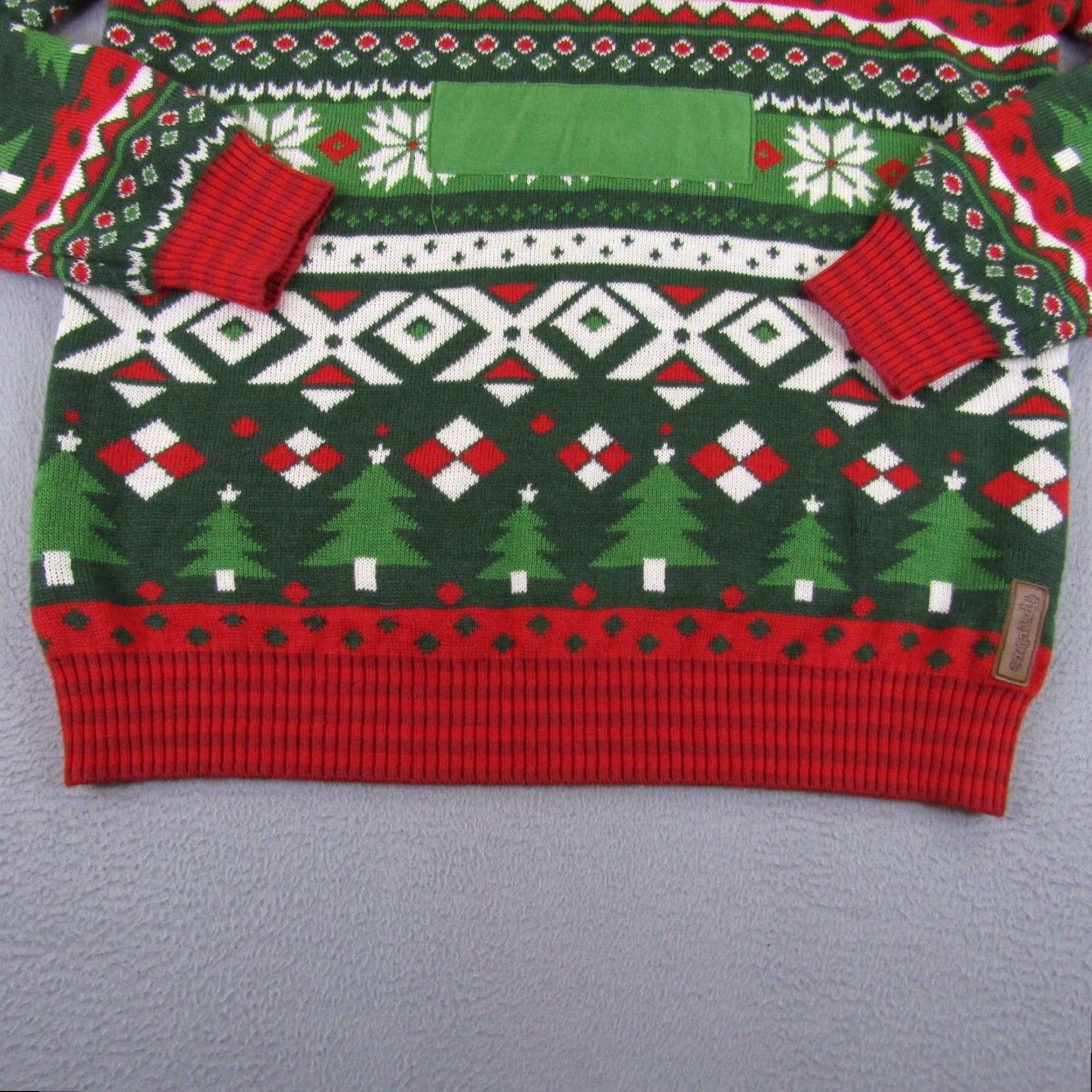Vintage VINTAGE Tipsy Elves Christmas Sweater Mens Large Holiday Pullover Green Geometric Knit Winter Casual Men Size US L / EU 52-54 / 3 - 6 Thumbnail