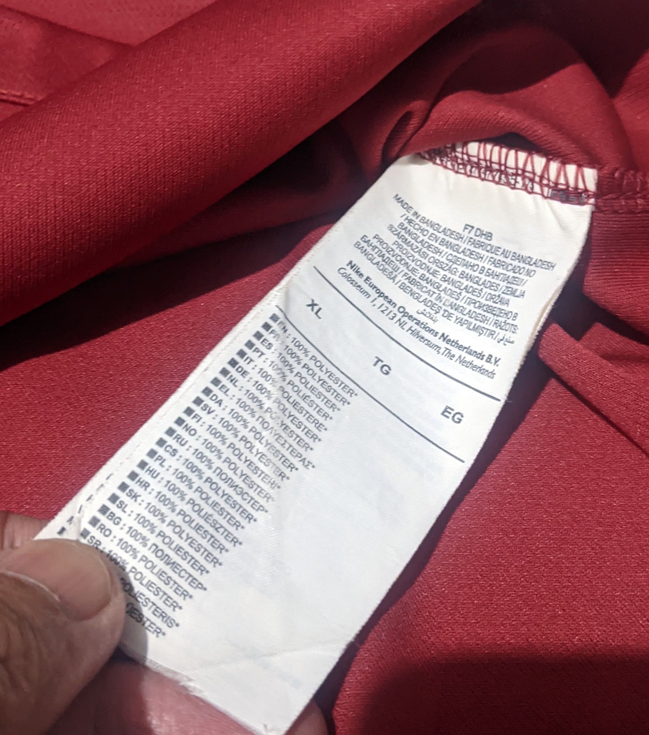 Nike AS Roma Last Match Totti 2017 Home Jersey Size US XL / EU 56 / 4 - 12 Thumbnail