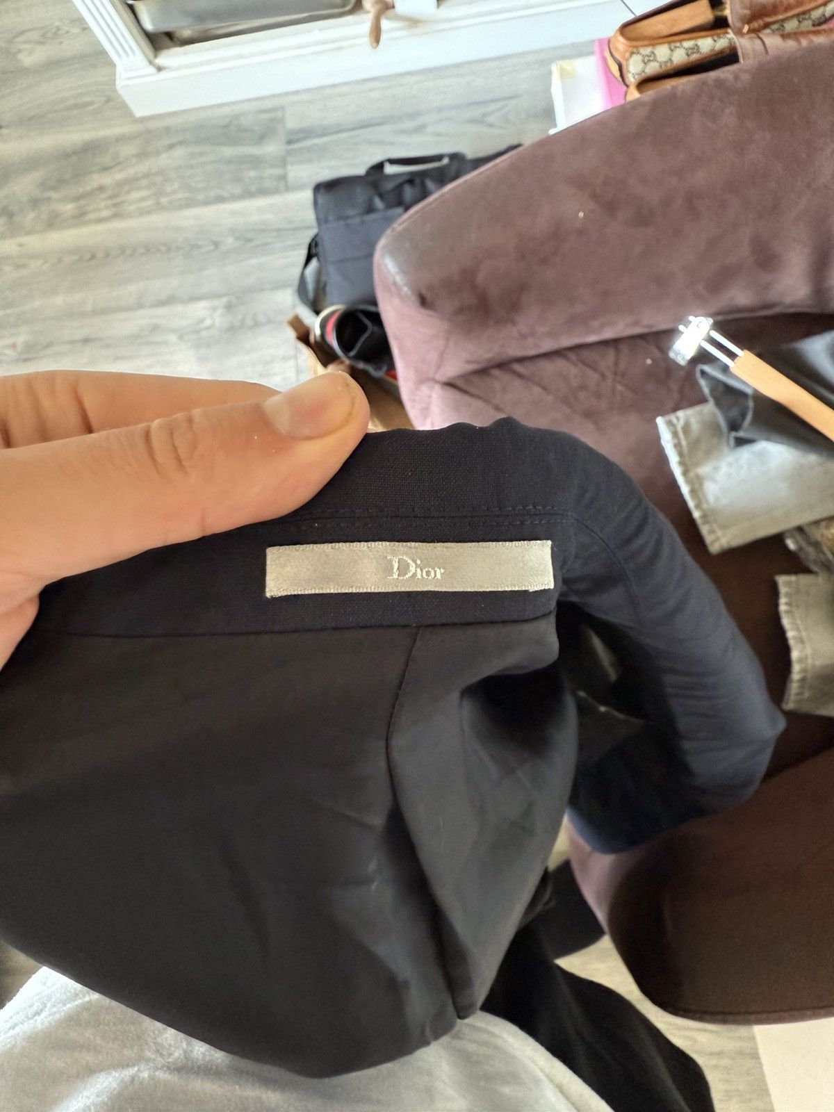 Dior Wool Blazer with Contrast Trim Detailing Size US M / EU 48-50 / 2 - 12 Thumbnail