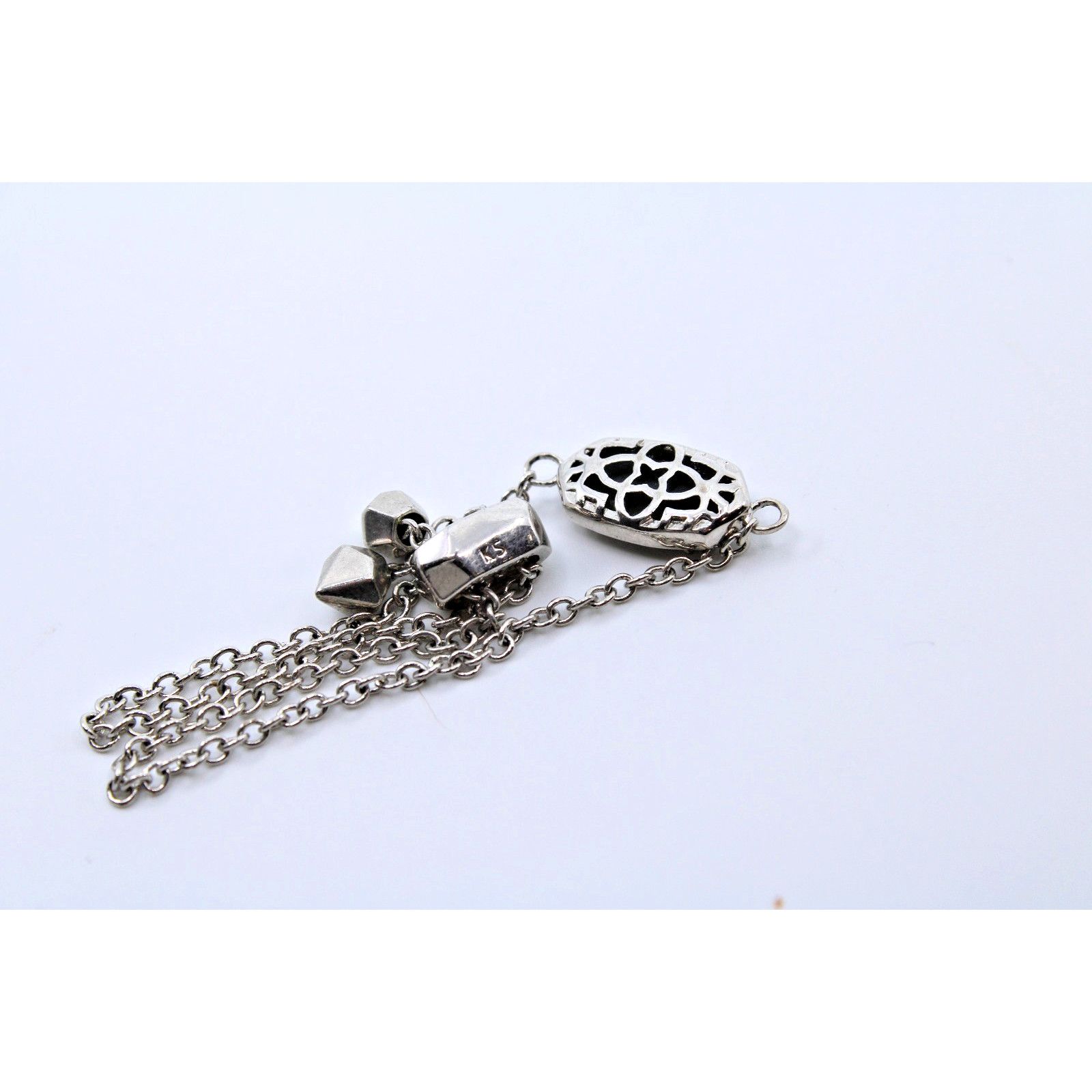 Kendra Scott KENDRA SCOTT Elaina Adjustable Chain Bracelet Platinum Drusy Size ONE SIZE - 4 Thumbnail