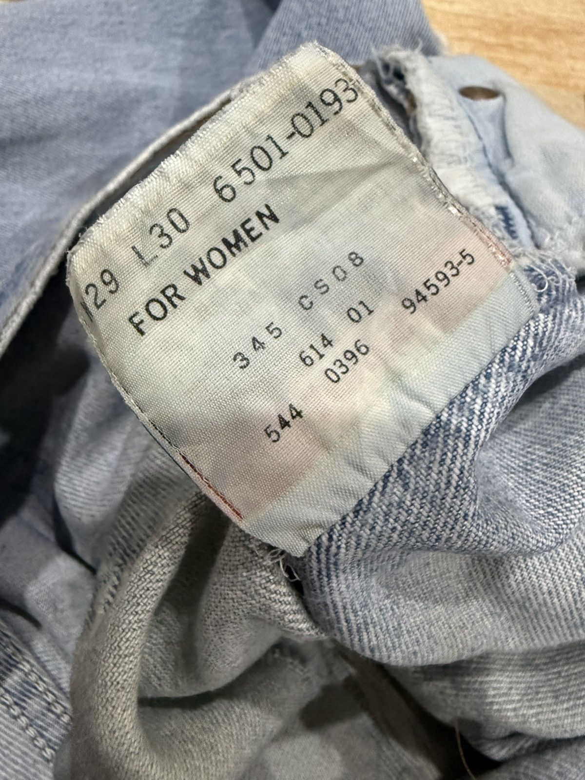 Levi's VINTAGE 90s LEVI’S 501 DISTRESSED JEANS Size 29" - 13 Thumbnail