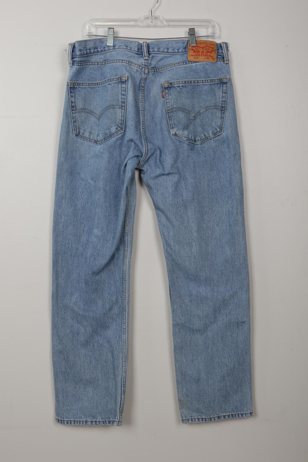 Levi's 00's Levi's 505 Mud Stains Regular Fit Jeans Size US 36 / EU 52 - 2 Thumbnail