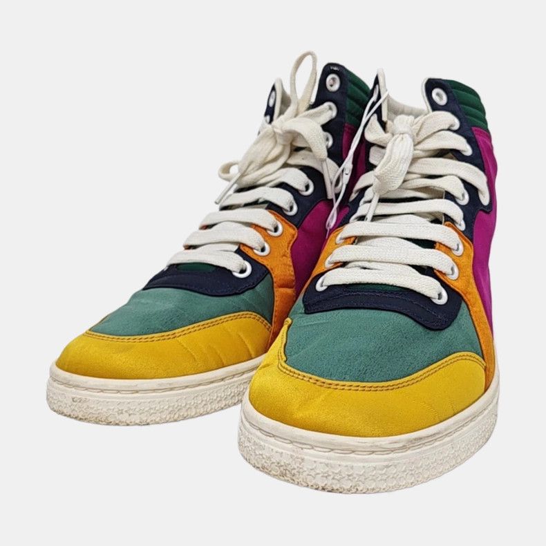 Gucci Gucci Women's Multi-Color High-Top Fabric Sneakers Size US 6.5 / IT 36.5 - 1 Thumbnail