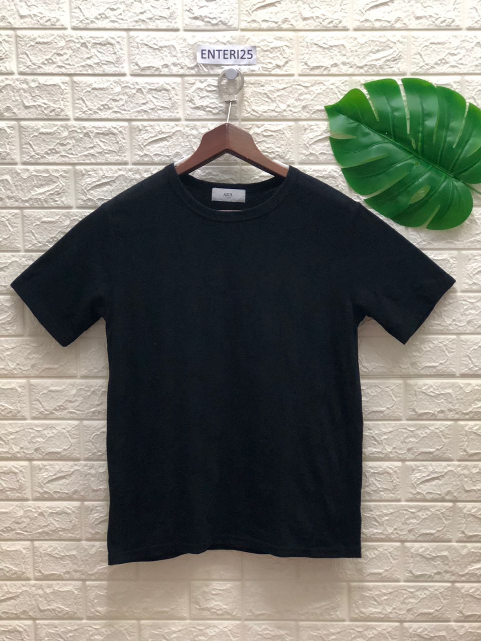 Vintage vintage AZUL BY MOUSSY star black in black short Sleeve Size US L / EU 52-54 / 3 - 1 Thumbnail