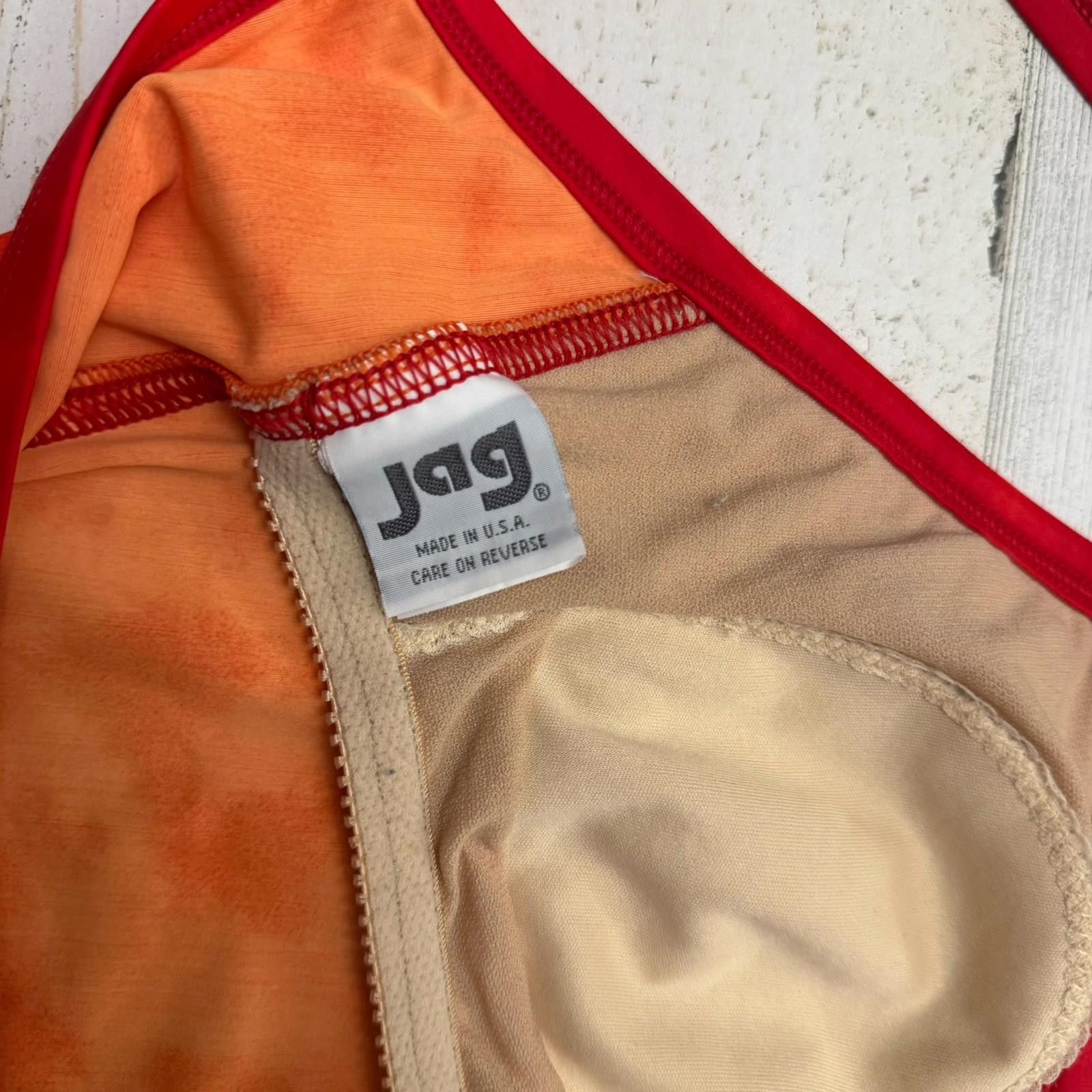 Jagermeister Vintage JAG high Leg Ut One Piece Orange One Piece Swimsuit Size ONE SIZE - 4 Thumbnail