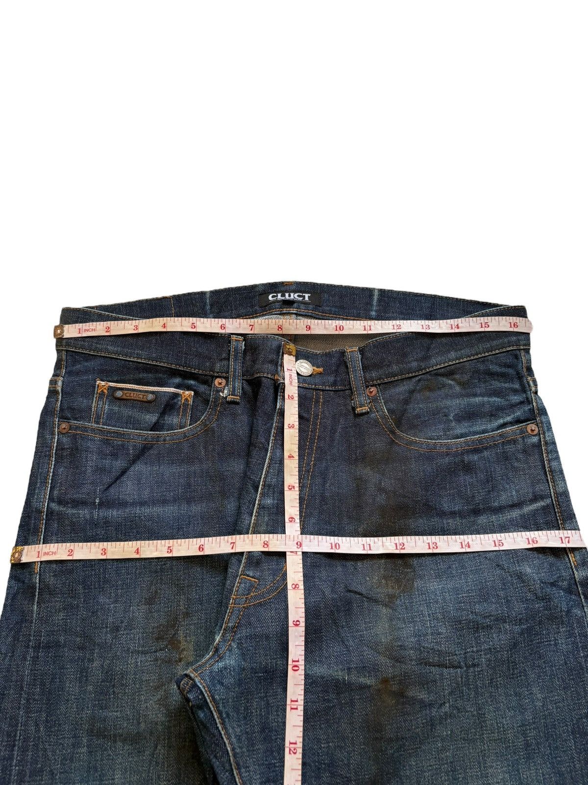 Designer × Japanese Brand Vintage Japanese Brand Raw Denim Selvedge Loose Jeans Size US 33 - 13 Thumbnail
