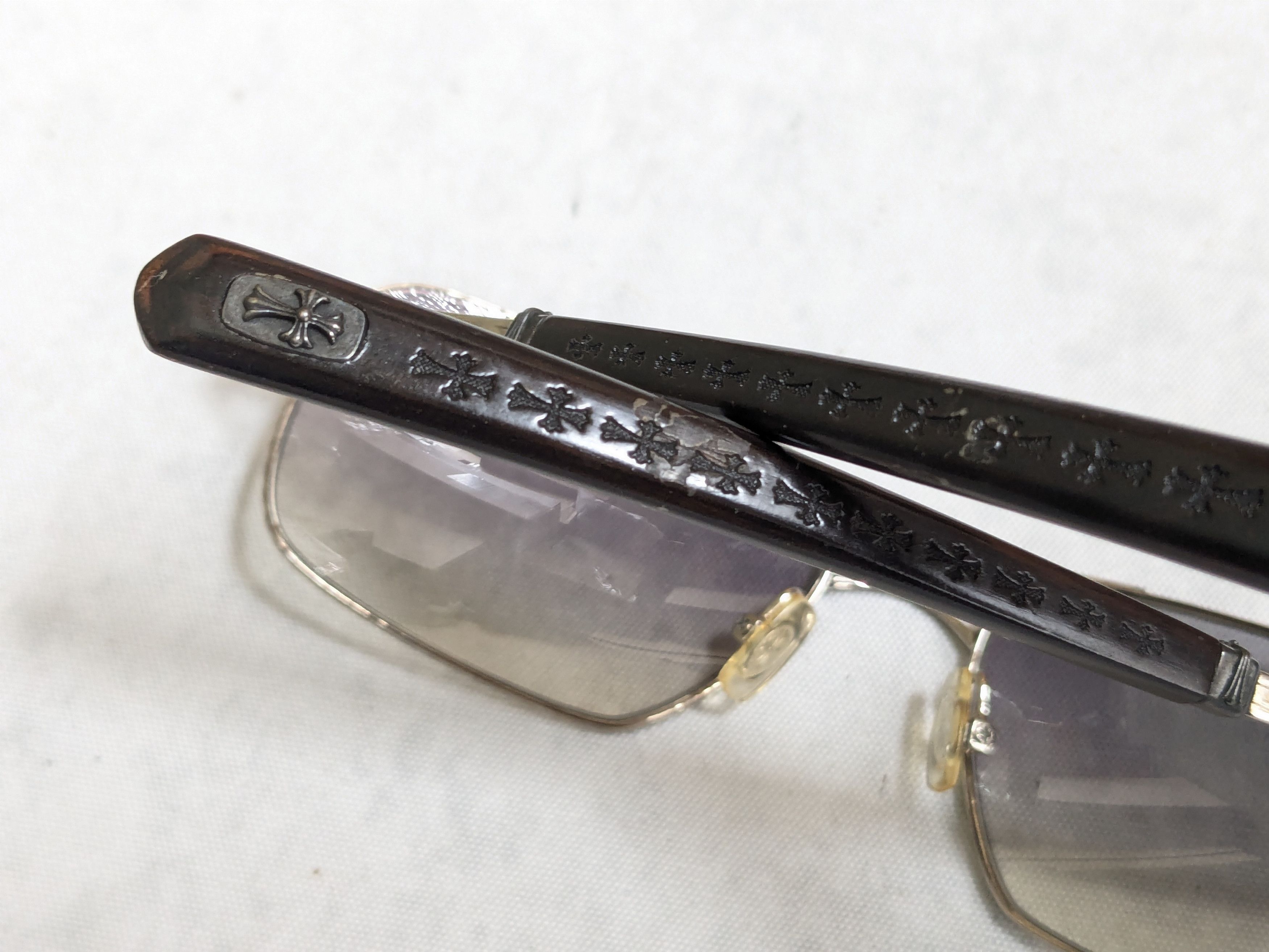 Chrome Hearts Chrome Hearts Skysaw I Sunglasses Blue Gradient Size ONE SIZE - 14 Thumbnail