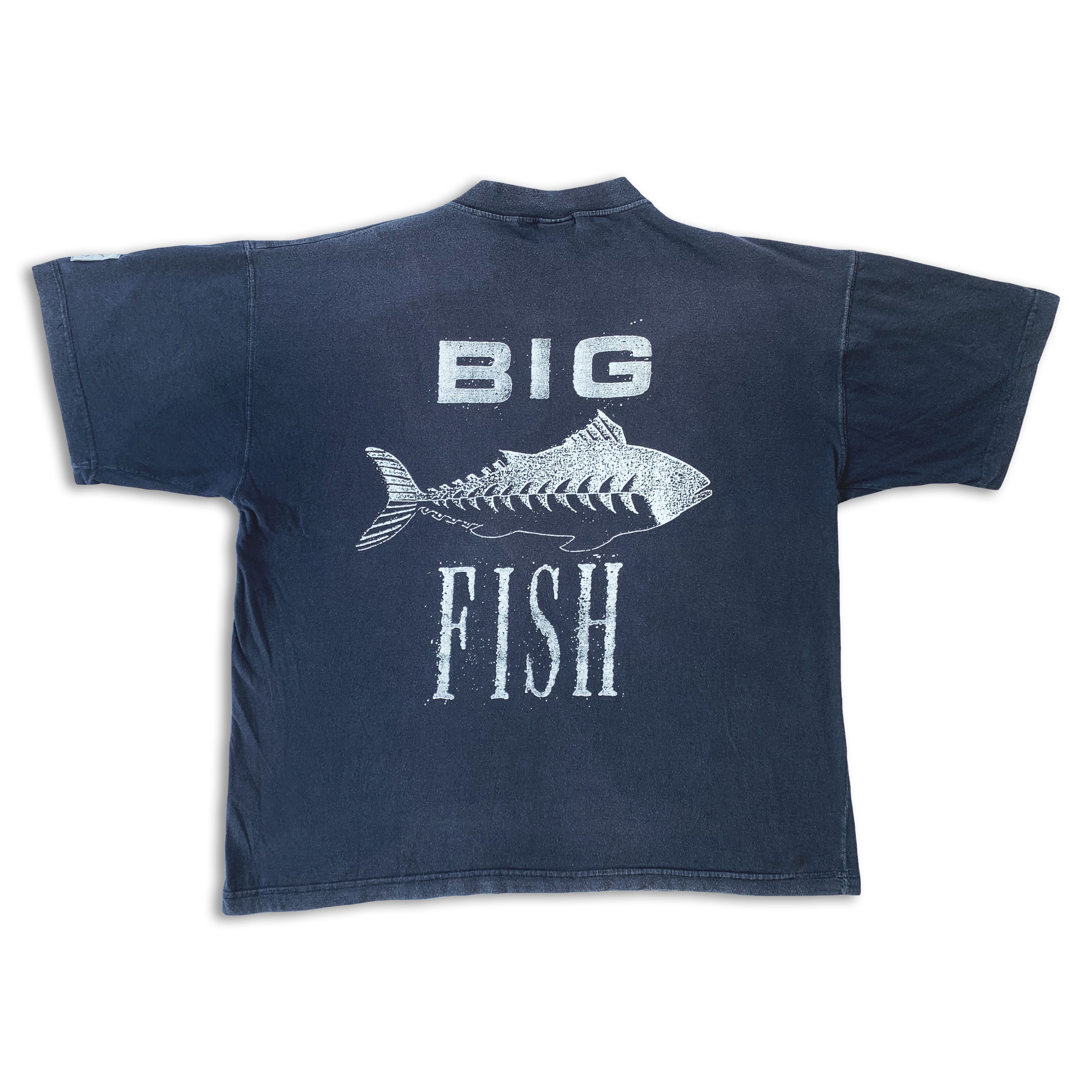 Vintage 90s BIG FISH T Shirt Faded Tee Sam's Jeans Fishing Oversize Size US XXL / EU 58 / 5 - 1 Thumbnail