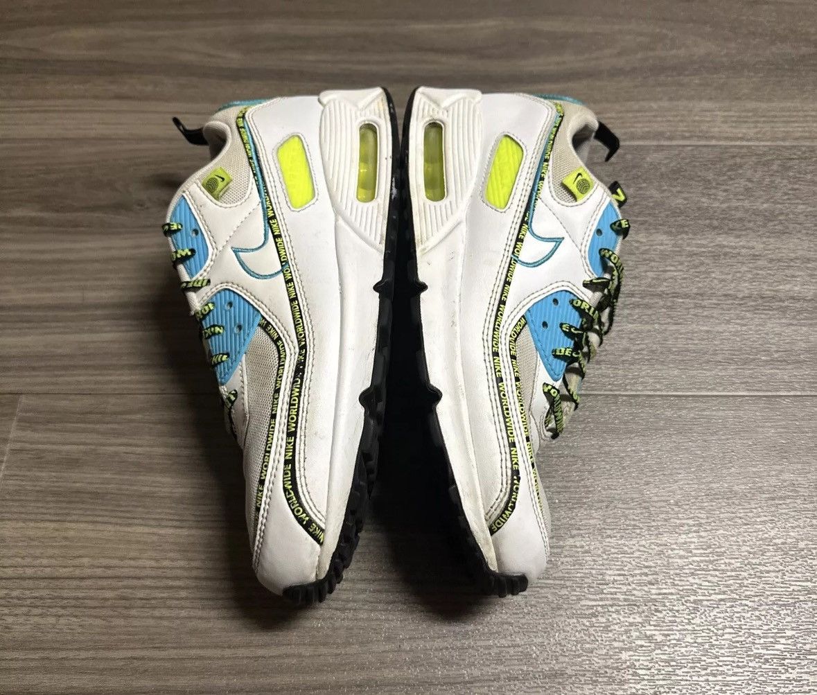 Nike Nike Air Max 90 SE Worldwide Pack - Blue Fury Volt Size US 10 / EU 43 - 7 Thumbnail