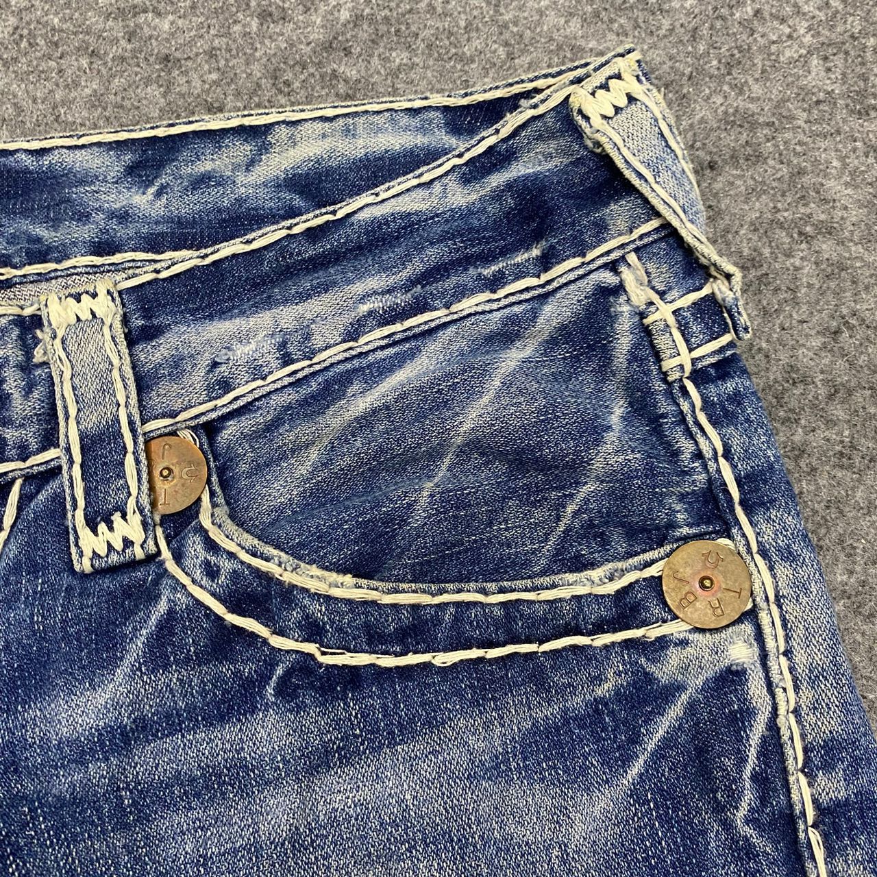 If Six Was Nine 💥Best Offer💥Vintage True Religion Flare Denim Size US 34 / EU 50 - 10 Thumbnail
