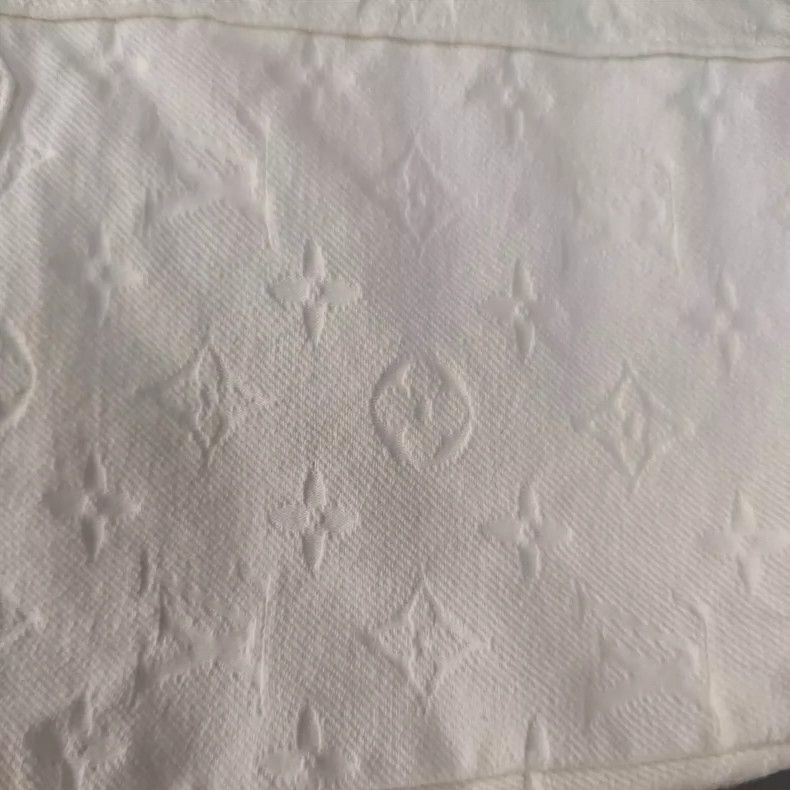 Louis Vuitton Louis Vuitton White Full Logo Zipper Leather Label Pants 25 Size US 40 / EU 56 - 9 Thumbnail