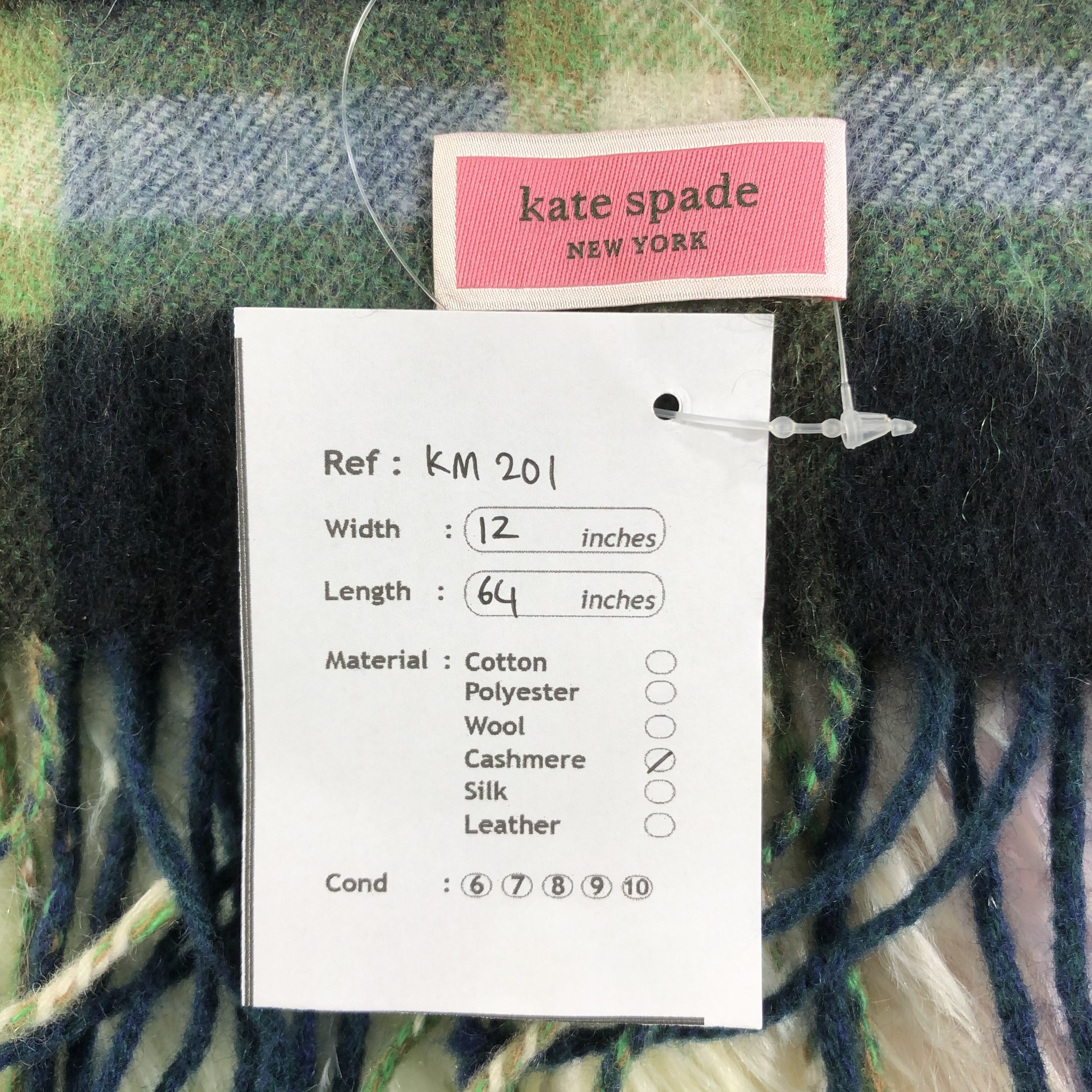 Vintage Kate Spade Scarf / Muffler / Neckwear - KM201 Size ONE SIZE - 6 Thumbnail