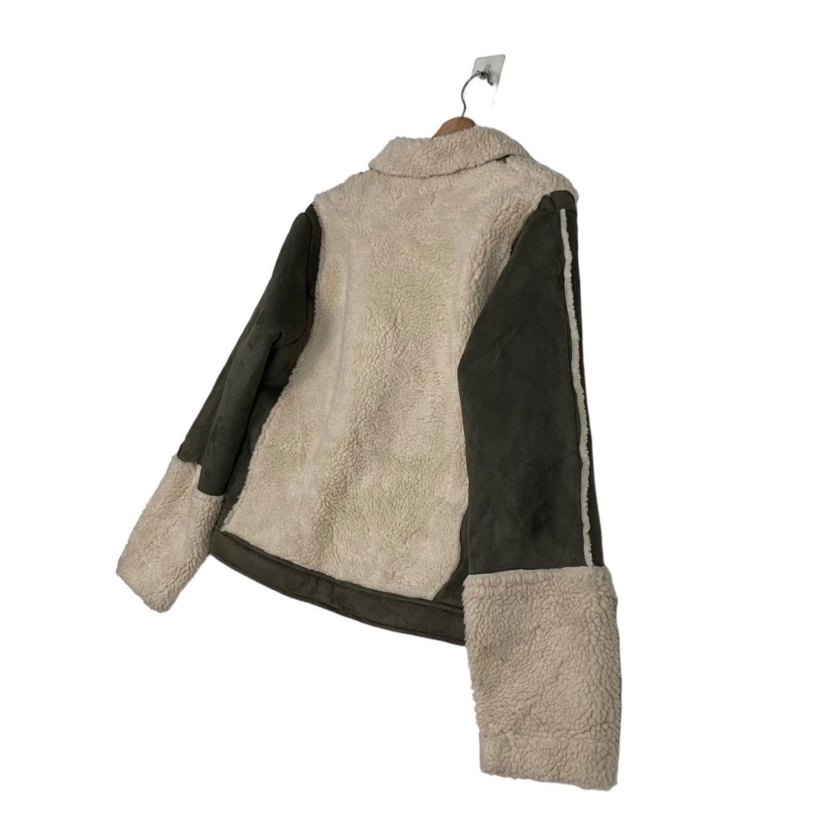 Japanese Brand CATHERINE MALAND RINO Faux Fur Asymmetrical Jacket #0082-C5 Size M / US 6-8 / IT 42-44 - 9 Thumbnail