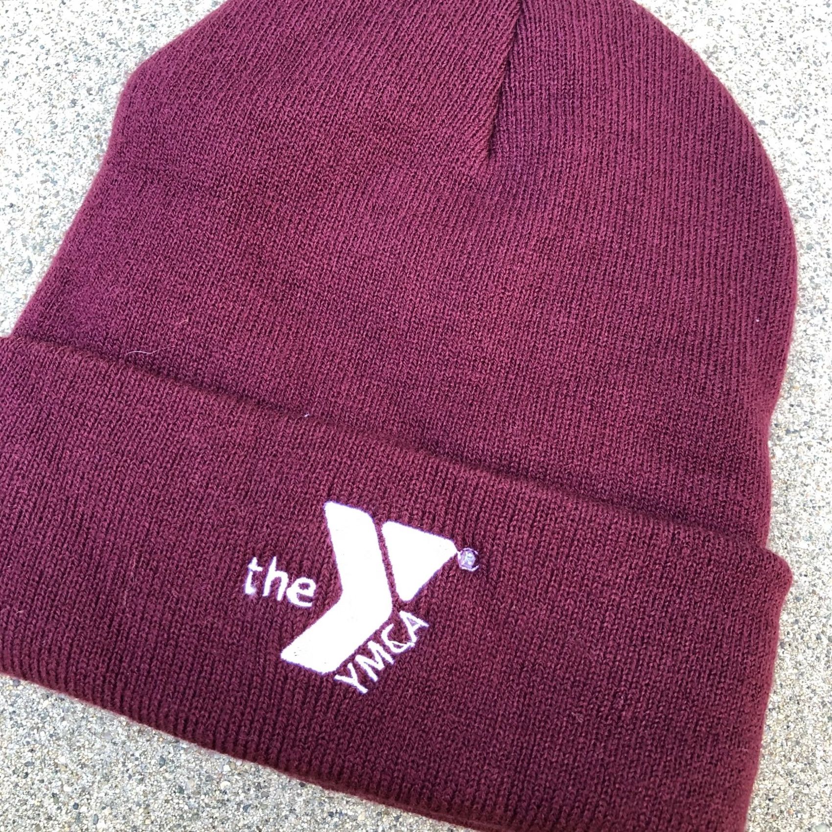 Port & Company VINTAGE YMCA Beanie Hat Cap Port & Company Red Fleece Lined Cuffed Mens Unisex One Size Knit Acrylic Adjustable Hat Mens Red Cap Size US M / EU 48-50 / 2 - 2 Thumbnail