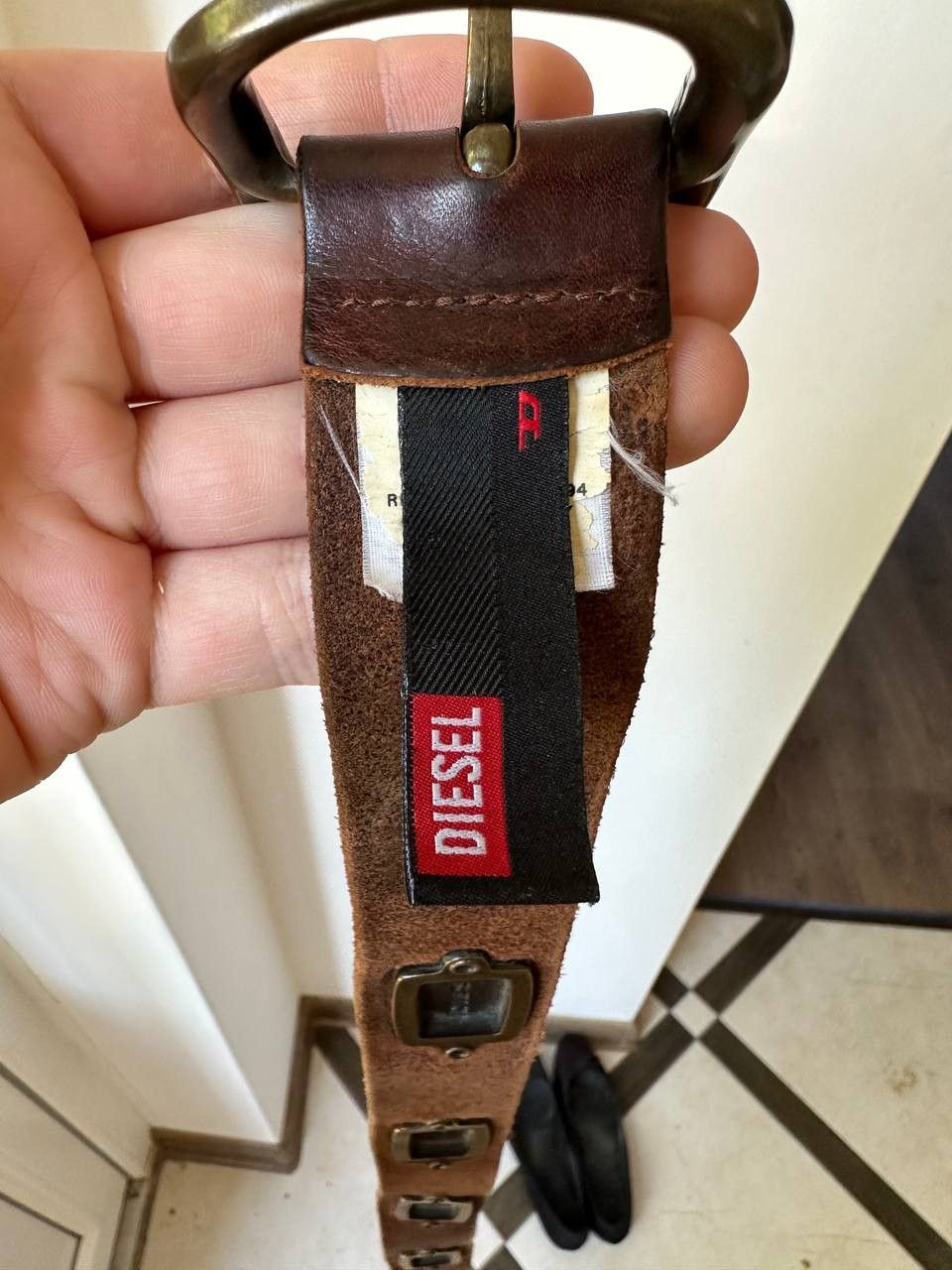 Diesel Vintage Diesel Leather Belt y2k Size ONE SIZE - 5 Thumbnail