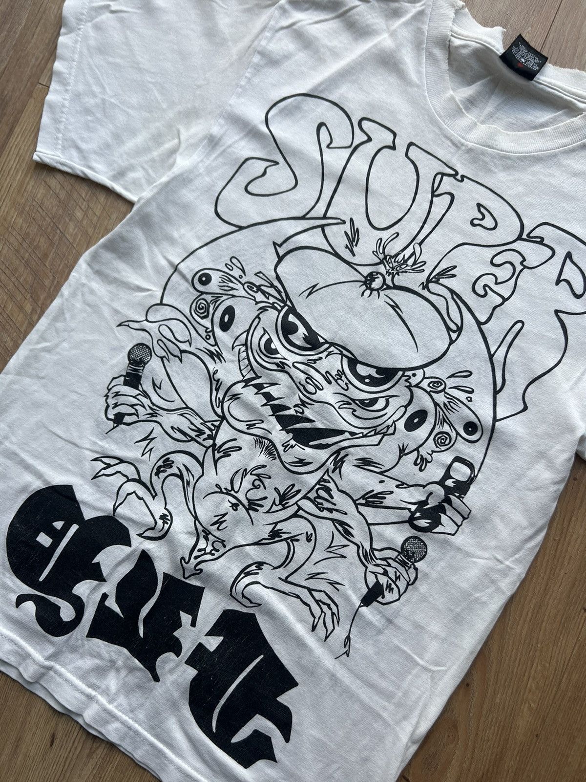 Stussy 00’s STUSSY SUPER FLY RARE VINTAGE DISTRESSED Y2K TEE Size US S / EU 44-46 / 1 - 10 Thumbnail