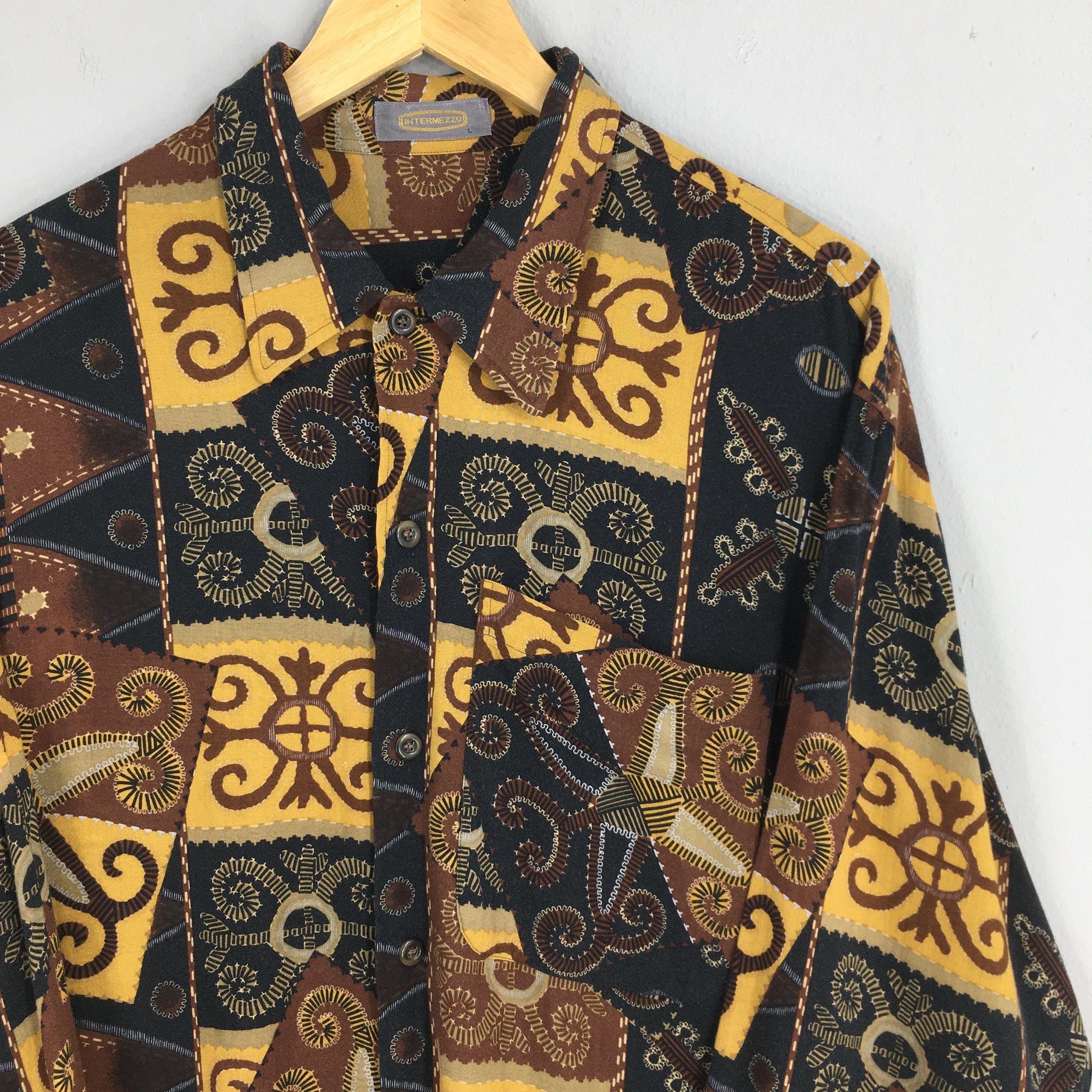 Barque Vintage Novelty Baroque Artwork Rayon Shirt Large Size US L / EU 52-54 / 3 - 2 Thumbnail