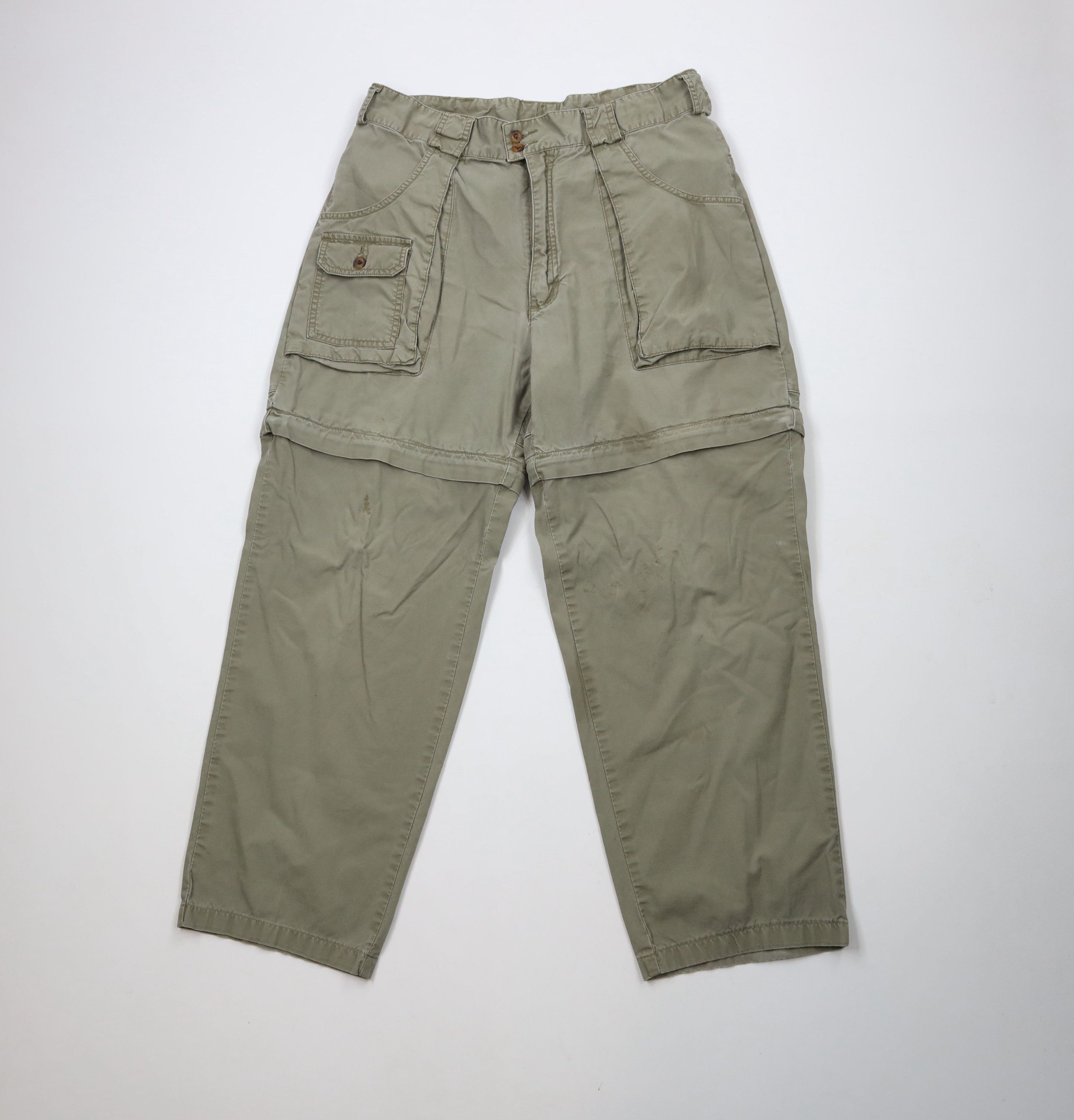 Cabelas × Vintage Vintage 90s Cabelas Wide Leg Convertible Cargo Pants Shorts Size US 36 / EU 52 - 1 Thumbnail