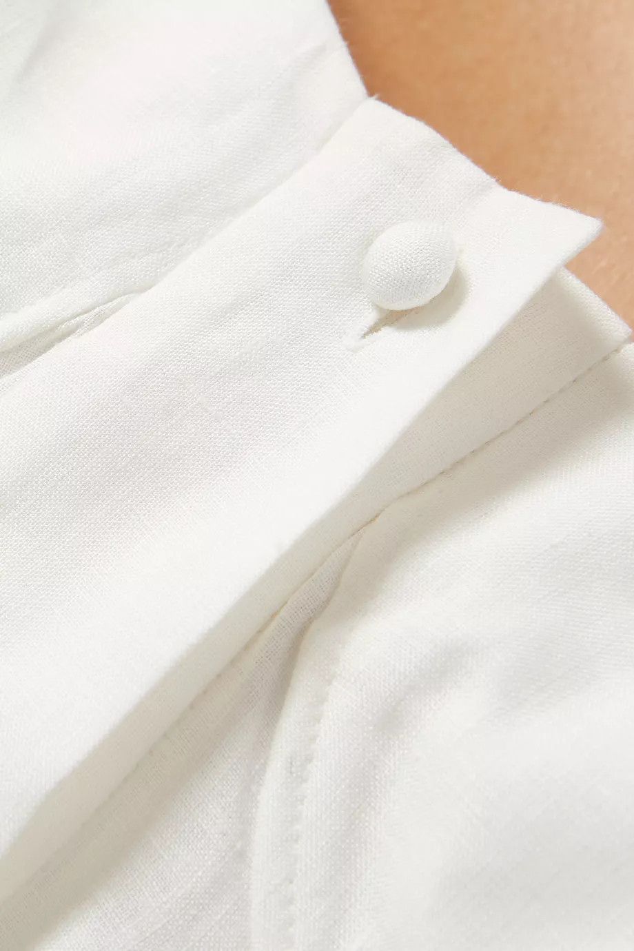 Chloe o1y0825 Linen Shirt in White Size M / US 6-8 / IT 42-44 - 4 Thumbnail