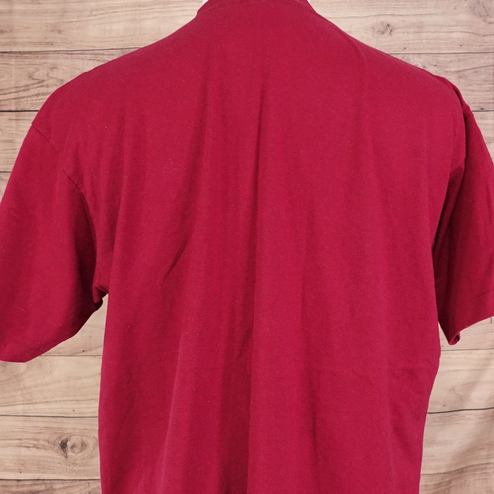 Fruit Of The Loom Vintage Medical Single Stitch USA Made T-Shirt Unisex Adult XL Burgundy Cotton 80s 90s Size US XL / EU 56 / 4 - 7 Thumbnail