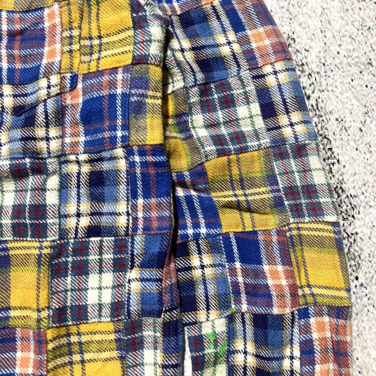 Japanese Brand 2000s Ships Patchwork Madrass Heavy Weight Button Up Shirt Size US S / EU 44-46 / 1 - 6 Thumbnail