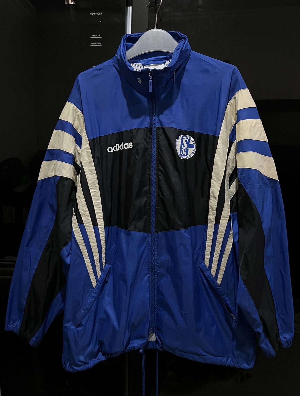 Vintage Vintage Adidas Schalke 04 FC 1996/97 Track Jacket Size US XL / EU 56 / 4 - 4 Thumbnail