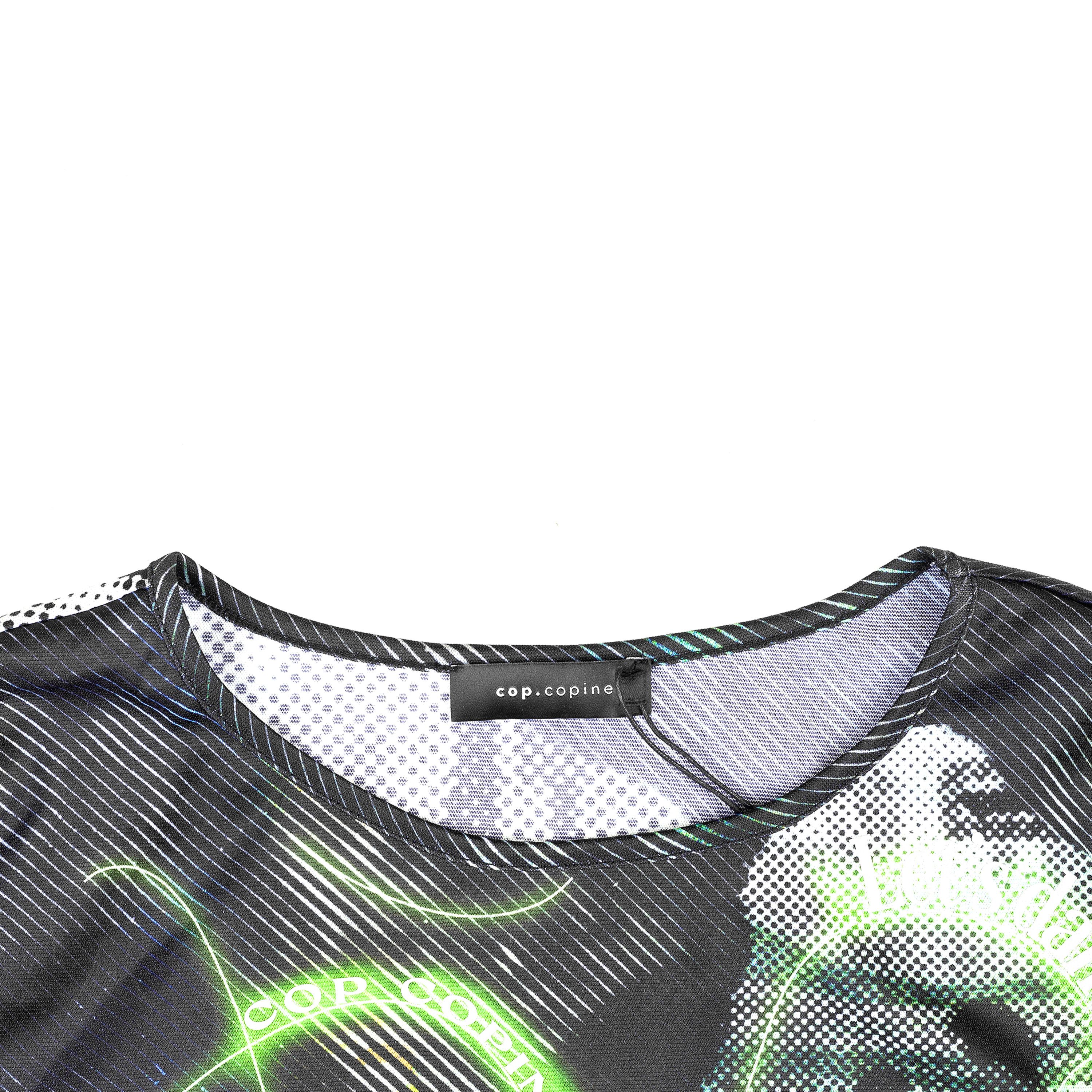 Cop Copine Cop Copine Mesh Long Sleeve Neon Print Top (L) Size L / US 10 / IT 46 - 3 Thumbnail