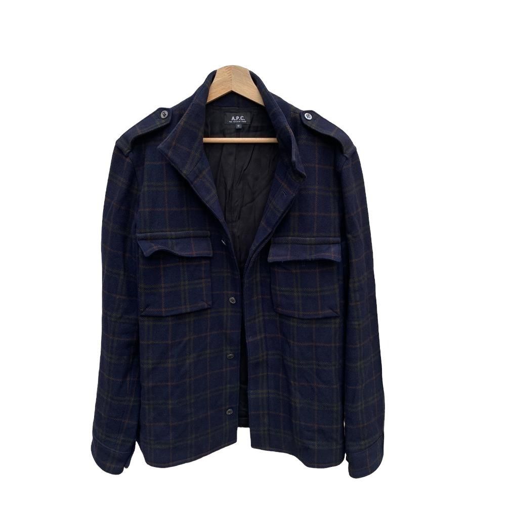 A.P.C. Wool checkered jacket / Overshirt Size US S / EU 44-46 / 1 - 1 Thumbnail