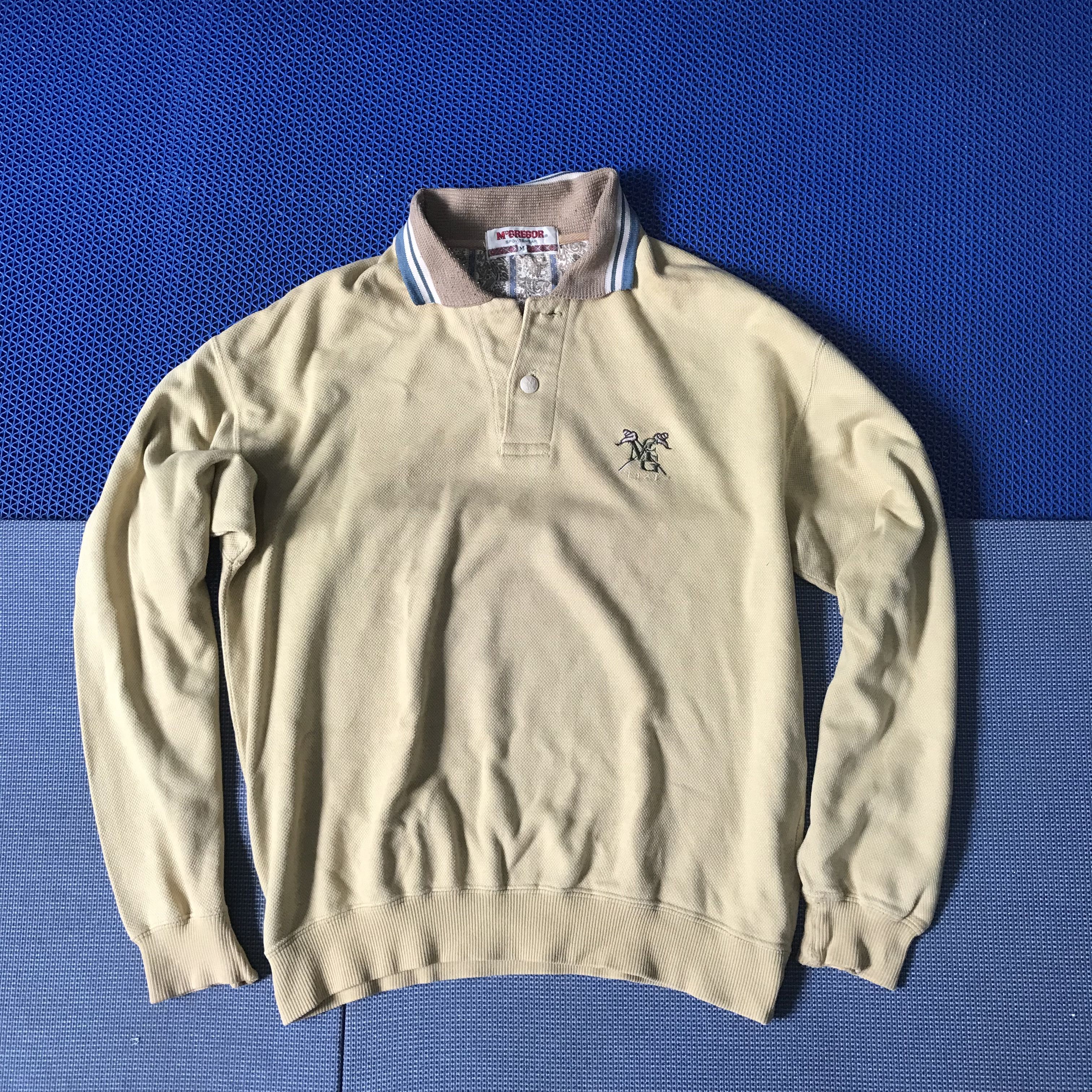 McGregor Mc Greggor Long sleeves polo shirt ivy league campus Size US M / EU 48-50 / 2 - 1 Thumbnail