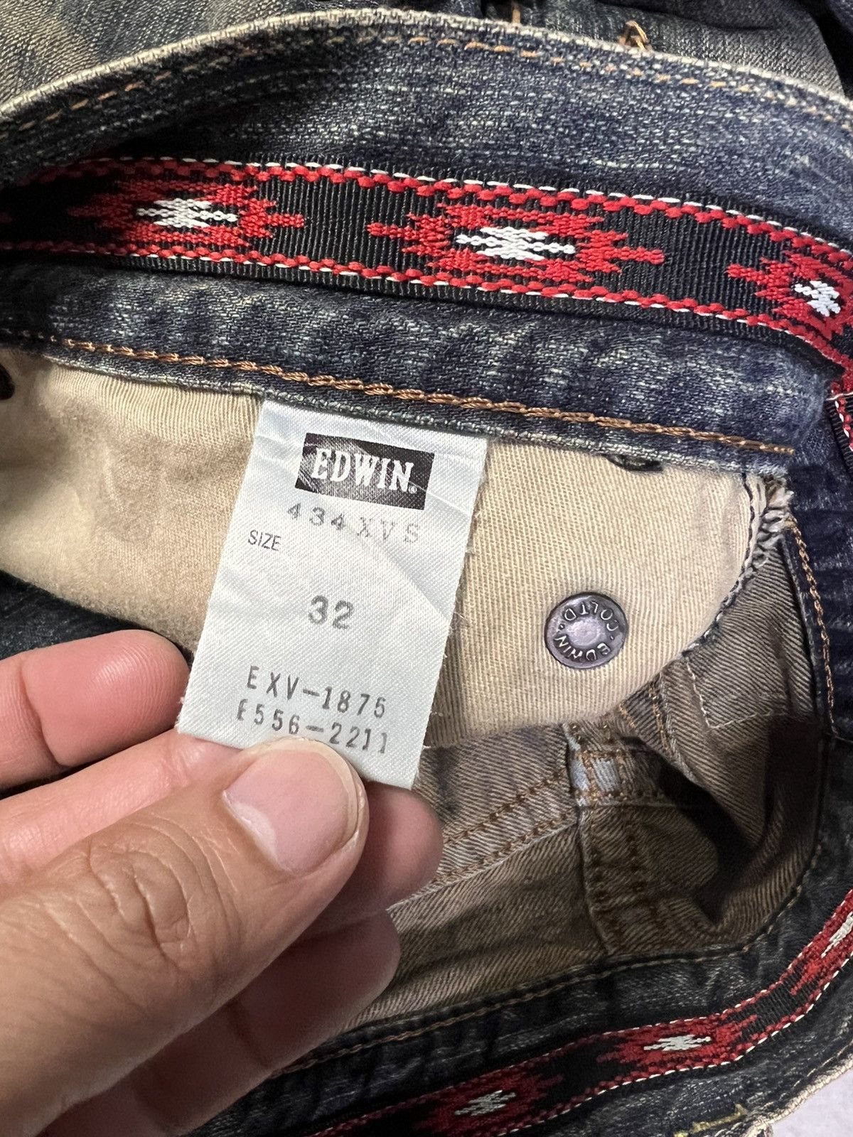 Edwin 💥Flare💥Vintage Edwin XV Navajo Rusty Denim Jean Size US 33 - 19 Thumbnail
