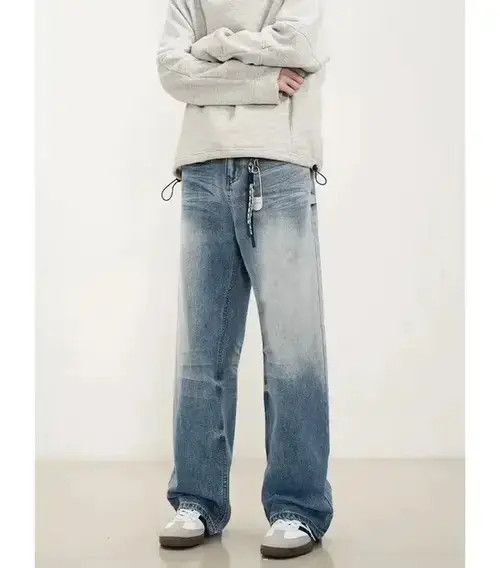 VIBE loose washed faded baggy gradient jeans Size US 32 / EU 48 - 3 Thumbnail