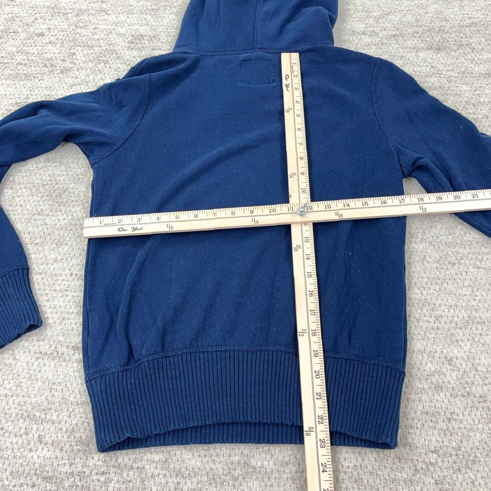 American Eagle Outfitters VINTAGE American Eagle Outfitters Hoodie Women S Blue Spellout Sweatshirt AE77 Pullover Crew Neck Hooded Lined Pockets Casual Modern Preppy Daywear Size S / US 4 / IT 40 - 6 Thumbnail