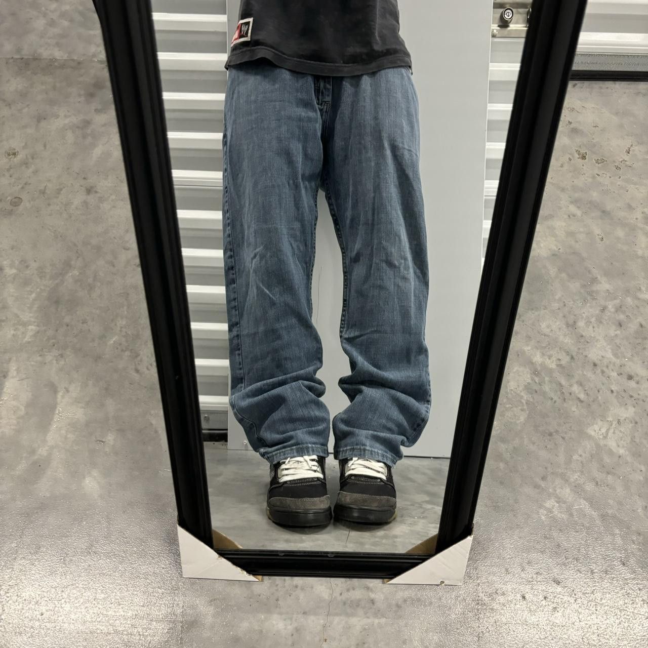 Japanese Brand × Vintage Crazy Vintage Y2K/2000s Grunge Medium Wash Essential Denim Jeans! Size US 34 / EU 50 - 1 Thumbnail