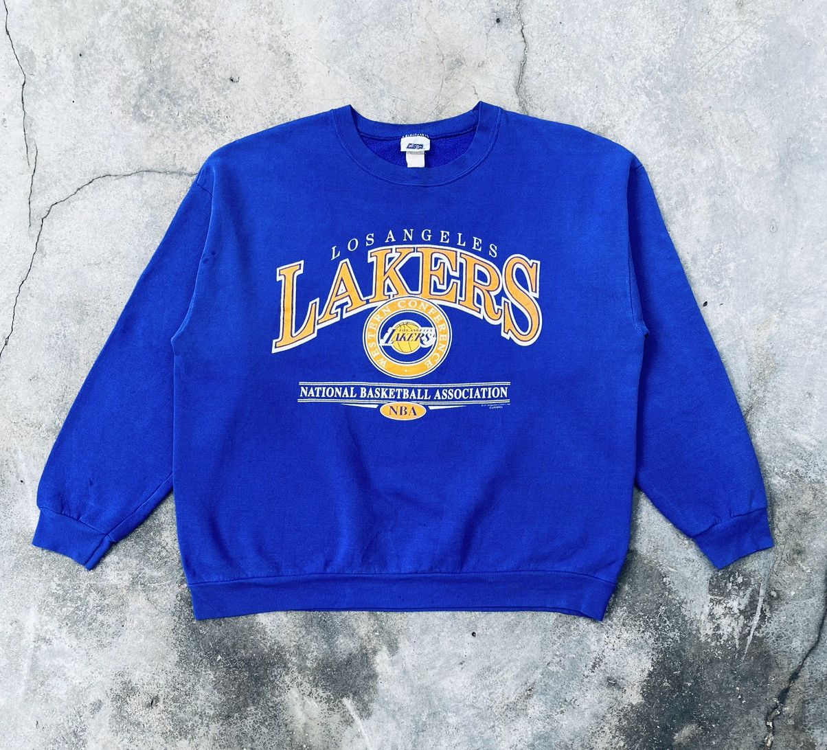 Vintage Vintage 90s Los Angeles Lakers Nba Sweatshirt Size US XL / EU 56 / 4 - 1 Thumbnail