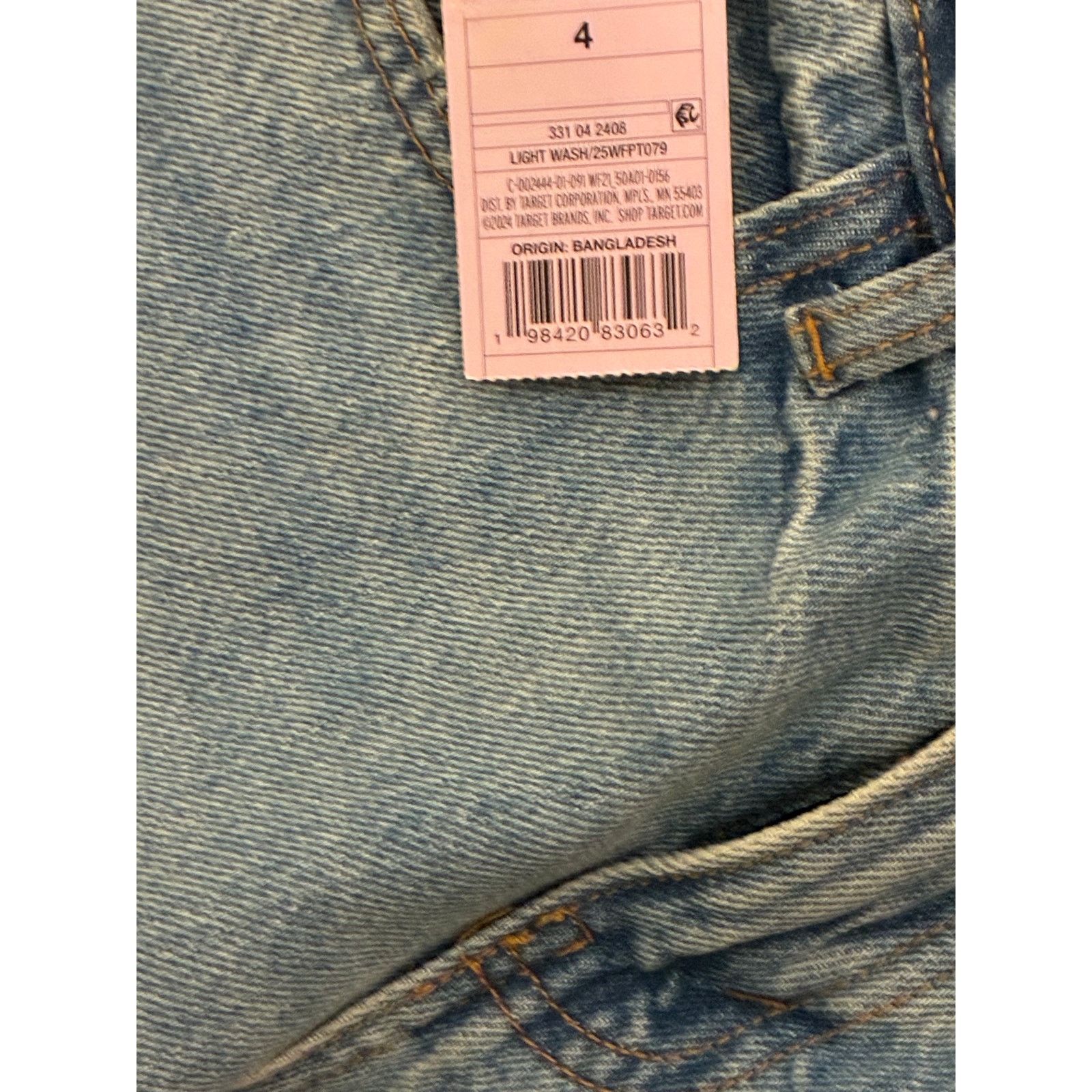 The Unbranded Brand Mid Rise Straight Retro De Tiro Medio Sz 4 Light Blue Size 27" / US 4 / IT 40 - 4 Thumbnail
