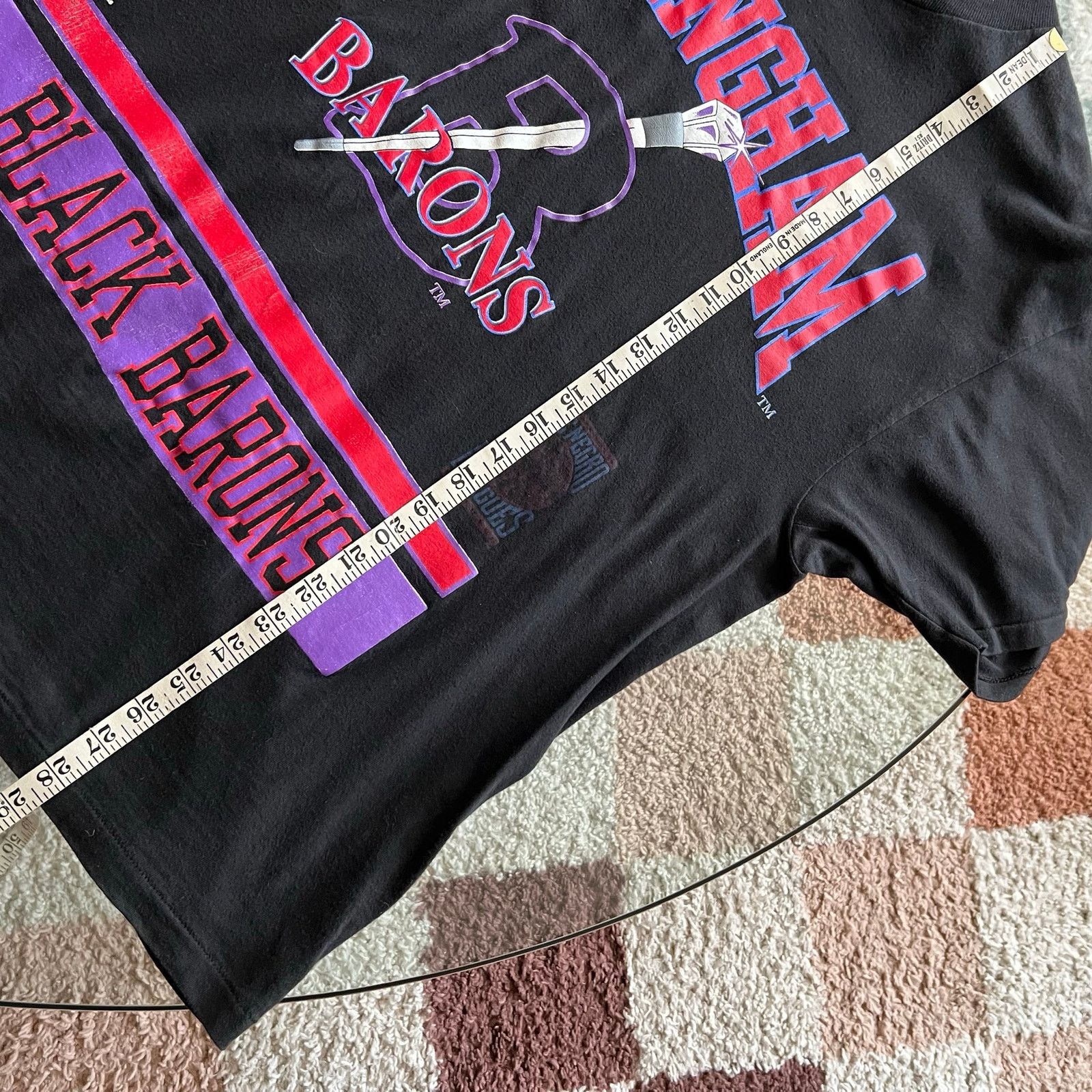 Vintage Vintage 90s Birmingham Black Barons Tee | Negro League | XL Size US XL / EU 56 / 4 - 14 Thumbnail