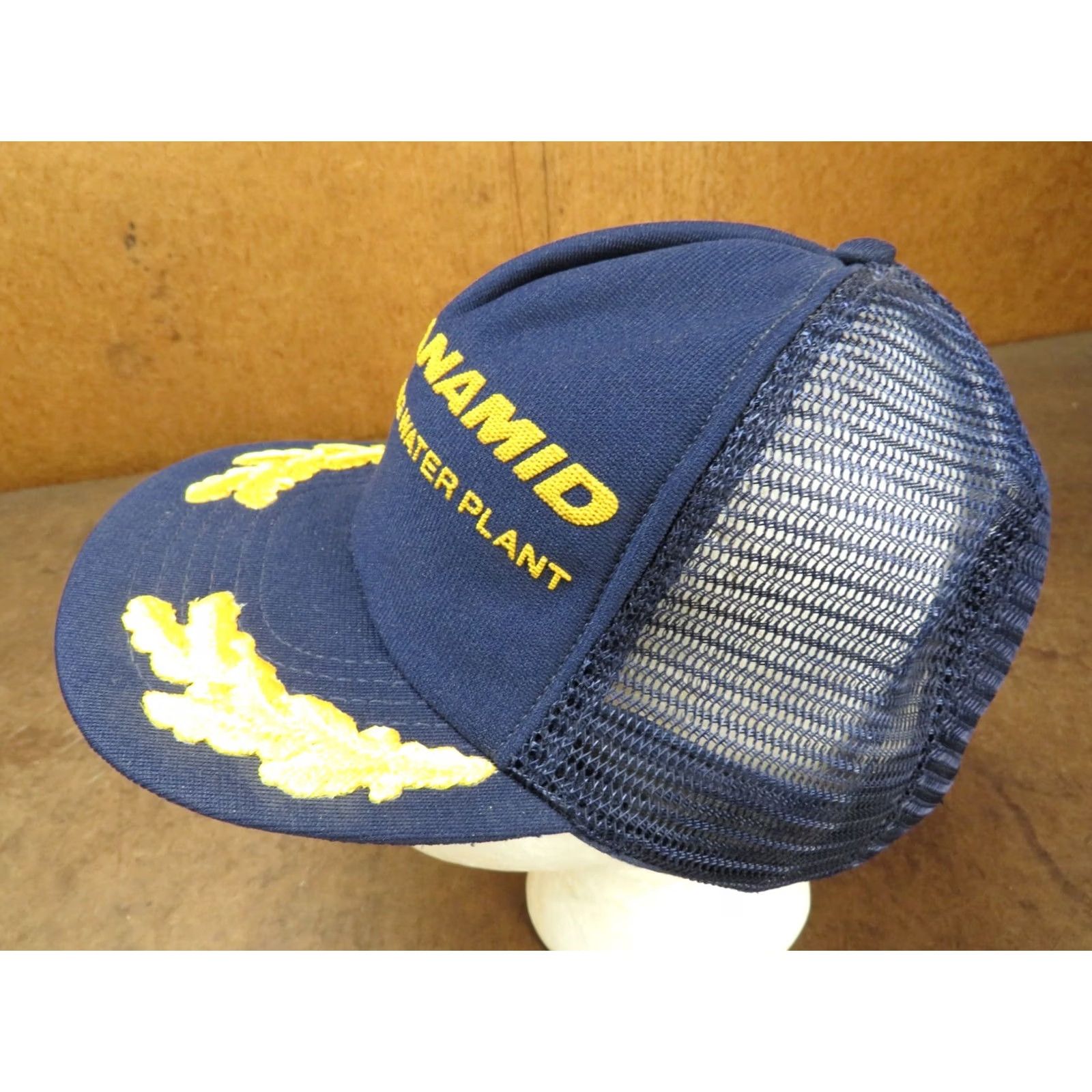 Vintage VINTAGE Cyanamid Snapback Hat Blue Gold Made in USA One Size Mens Size ONE SIZE - 2 Thumbnail