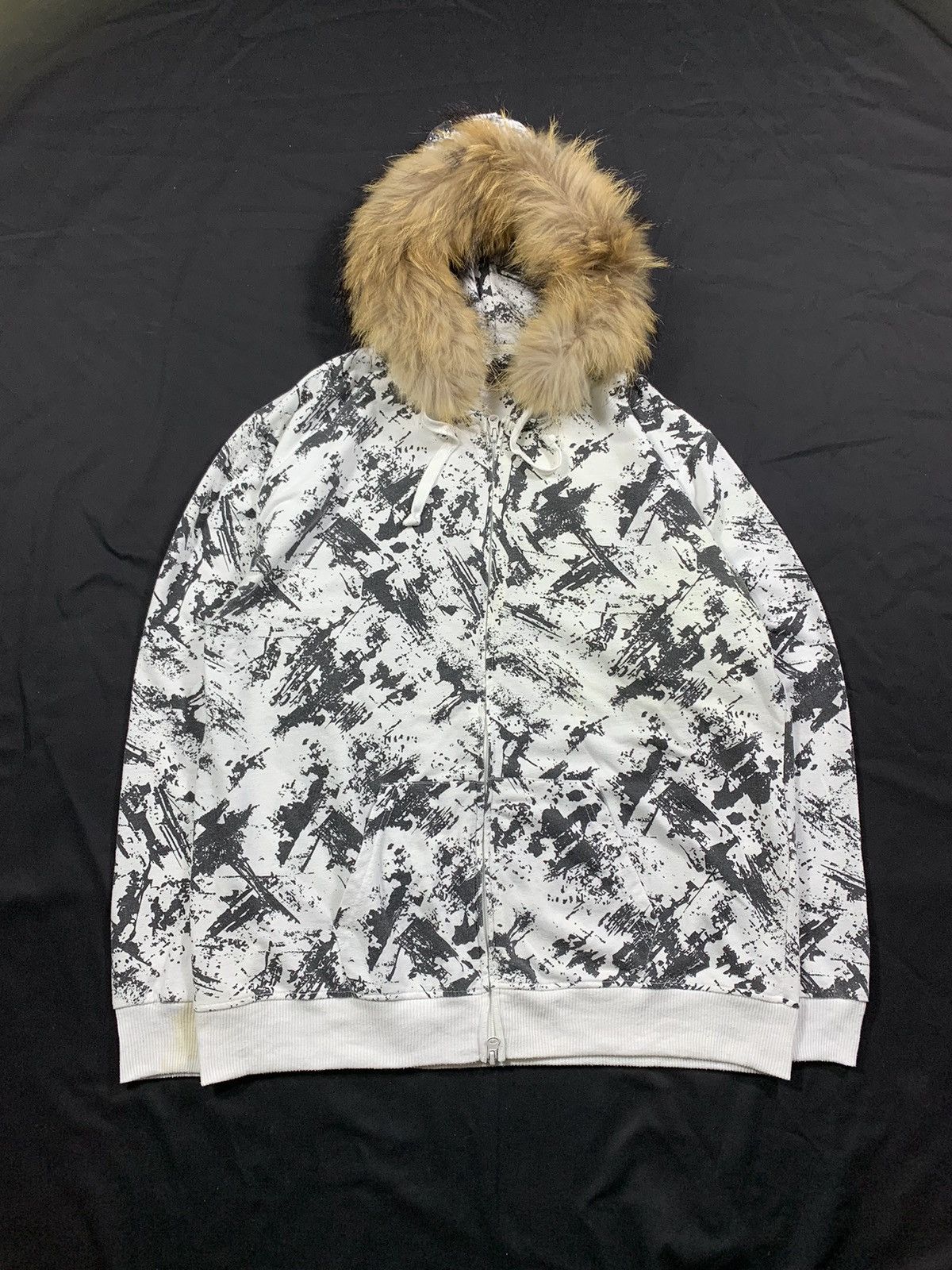 If Six Was Nine JAPANESE LOCK HEAVEN ABSTRAK LGB STYLE FUR ZIP HOODIE Size US XL / EU 56 / 4 - 1 Thumbnail